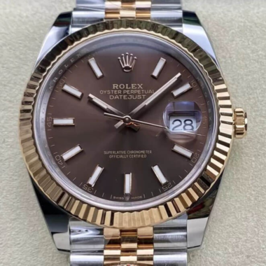 Rolex Datejust 41 Chocolate Dial Rolesor ref. 126333 - Imagen 5