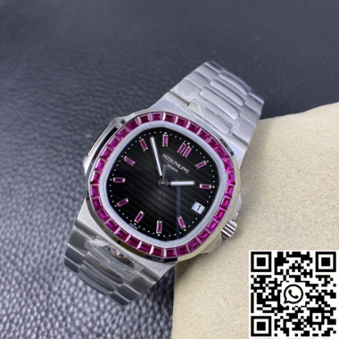 Patek Philippe Nautilus Ruby Bezel 40mm – Ref. 5711 Custom - Imagen 4