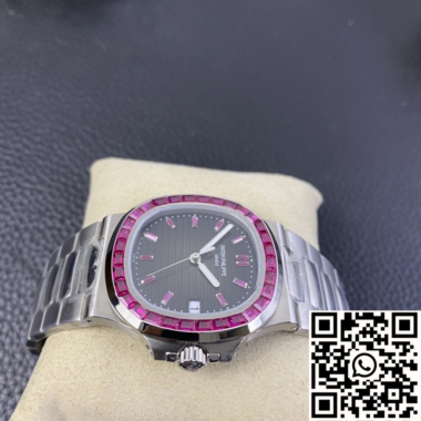 Patek Philippe Nautilus Ruby Bezel 40mm – Ref. 5711 Custom - Imagen 3